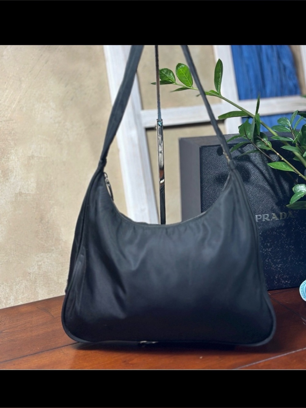 Chic Prada Black Shoulder Bag